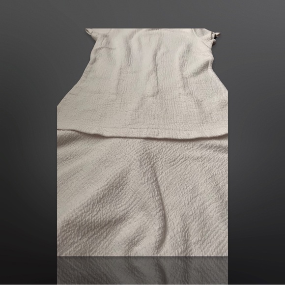 Michael Kors Dress Women White Sheath Flounce Hem Short Sleeve Stretch, size XS - Picture 6 of 8